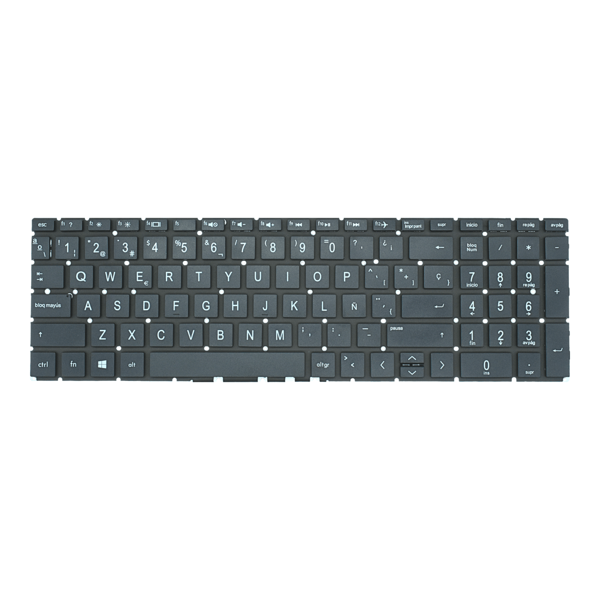 TEC029 Teclado color NEGRO (SP) para HP Pavilion 15-da0001la 15-da000 15-da - Tecnología AltérCo