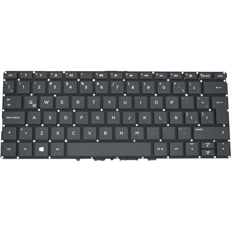 TEC044 Teclado color Negro (SP) para HP 11-K 11-K000 11t-k000 11-AB, 11-U (ENTER GRANDE)