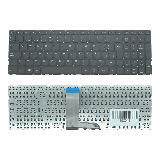 TEC049 Teclado color Negro (SP) para Lenovo 700-15 700-15ISK (Sin Marco)