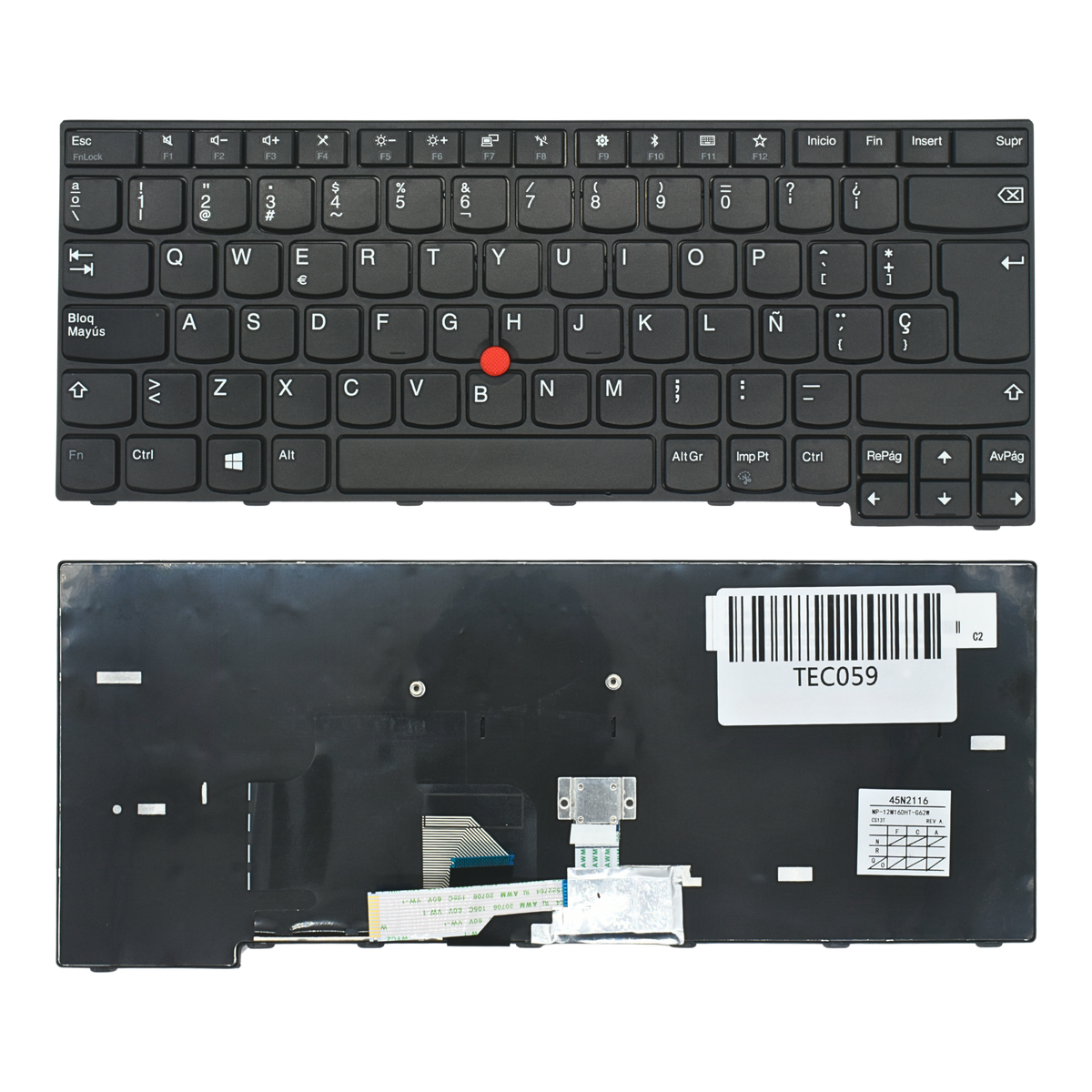 TEC059 Teclado color Negro (SP) para Lenovo Thinkpad Edge E470 E470c E475 - Tecnología AltérCo