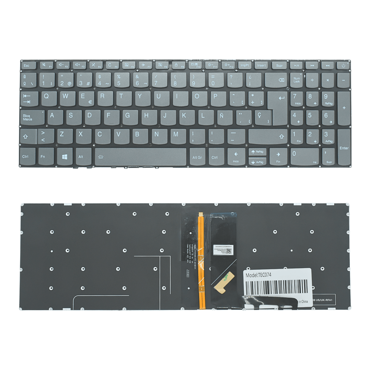 TEC074 Teclado color Negro (SP) para LENOVO 320-15isk 320-15 320-15iap 320-15abr 320-15as Backlight