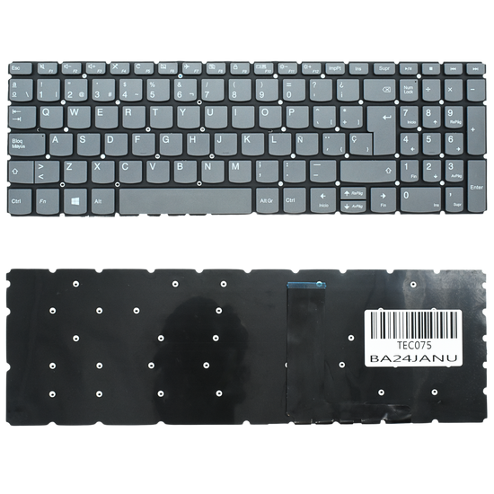 TEC075 Teclado color Gris (SP) para Lenovo 320-15abr 320-15ast 320-15iap 320-15isk (SIN Tecla Encendido)
