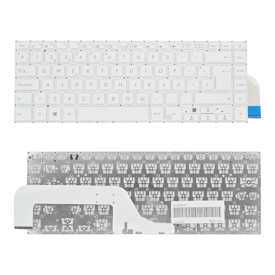TEC077 Teclado color Blanco (SP) para Asus Vivobook 15 X505 X505b X505ba X505bp