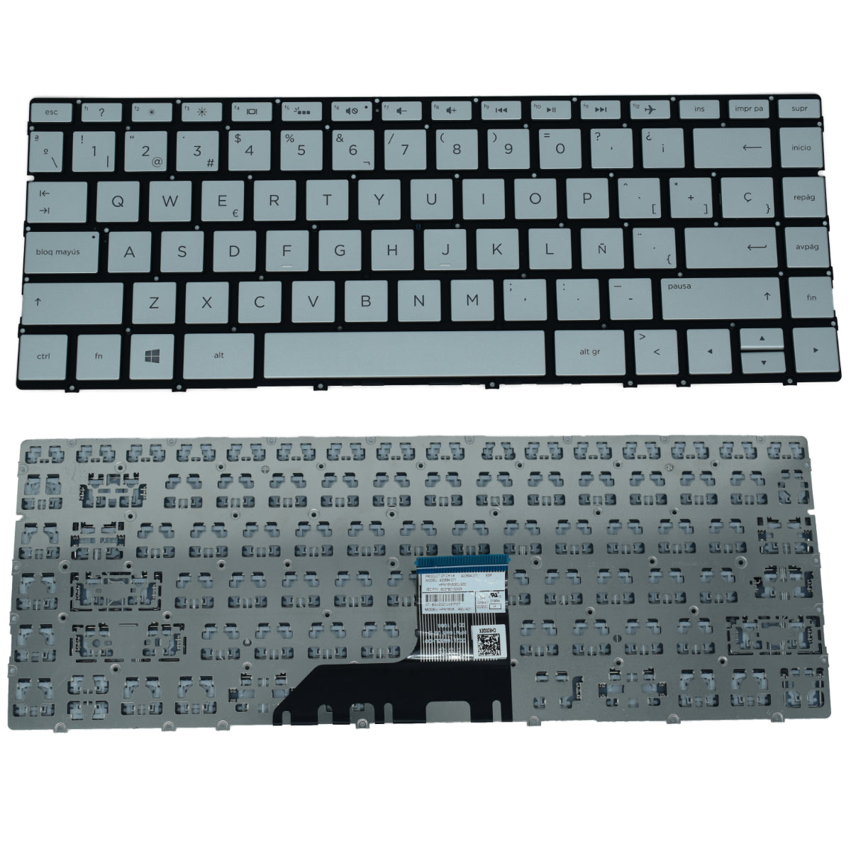 TEC082 Teclado color Plata (SP) para Hp Envy 13-ag 13-ad 13-ah 13-ae 13-af 13-bf (Backlight)