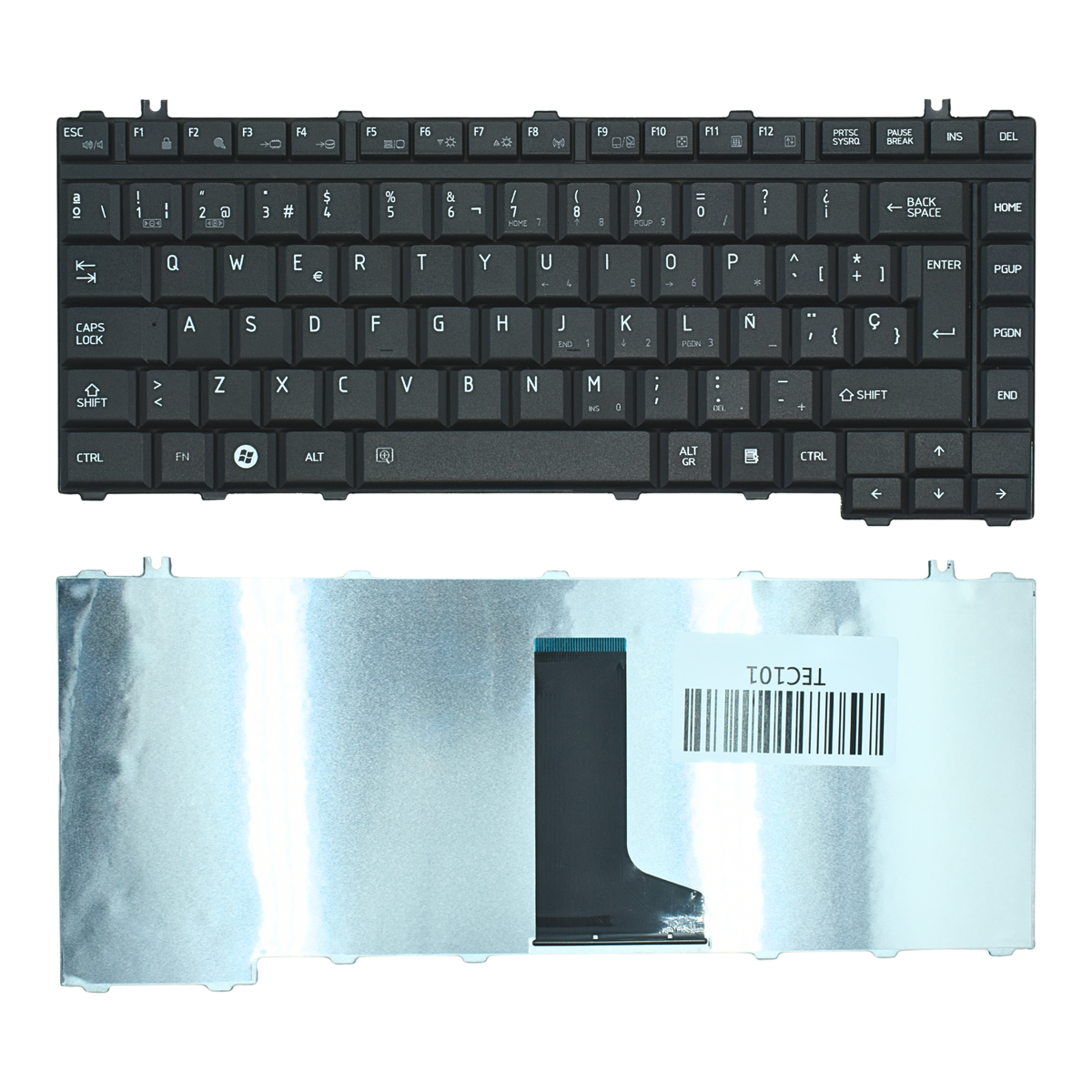 TEC101 Teclado color Negro (SP) para TOSHIBA Satellite A200, Satellite A305, Satellite A300 - Tecnología AltérCo