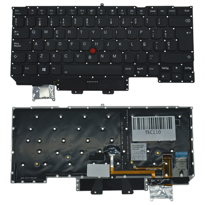 TEC110 Teclado color Negro (SP) para Lenovo ThinkPad X1 Carbon 5 GEN