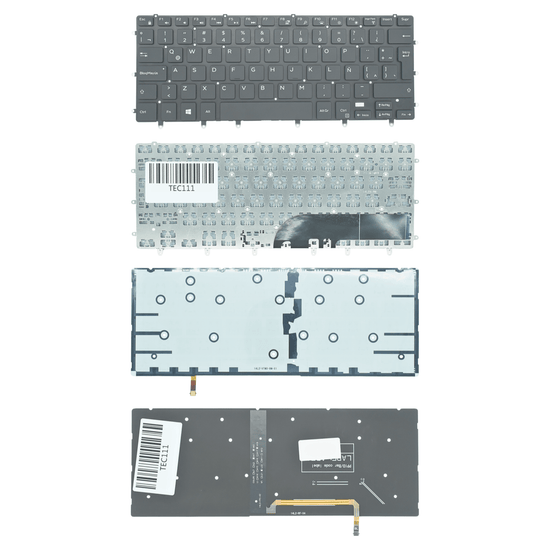 TEC111 Teclado color Plata (SP) para Dell XPS 9550 9560 9570 Inspiron 15 7000 15-7558 15-7568 Precision 5510 m5510 5520 5530 5540
