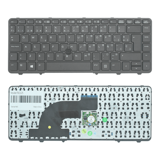TEC125 Teclado color Negro (SP) para HP Probook 640 G1 G0 440 445 645 A640 (SIN MARCO)