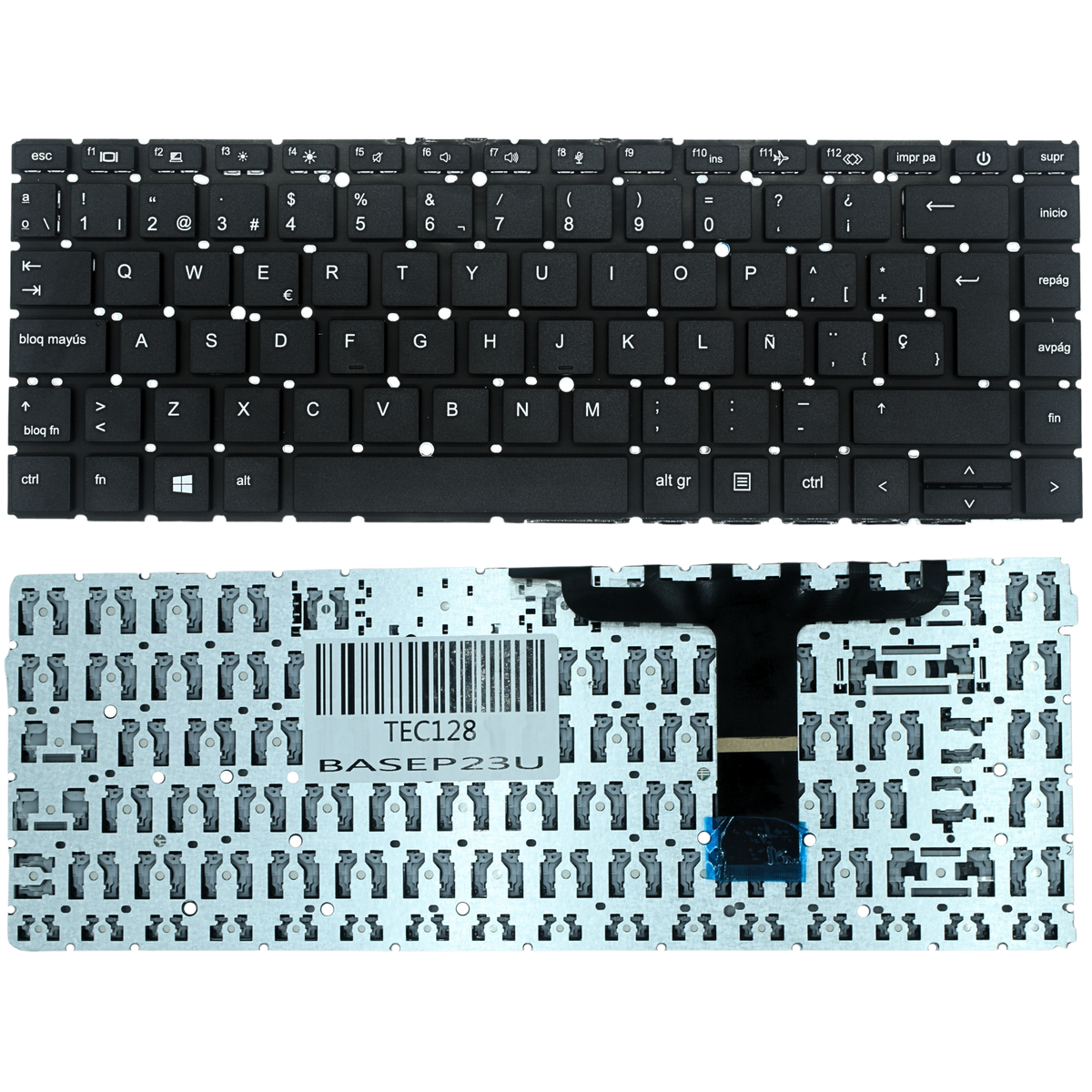 TEC128 Teclado color Negro (SP) para HP ProBook 440 G8 445 G8 ZBook Create G7 (Sin Marco) - Tecnología AltérCo