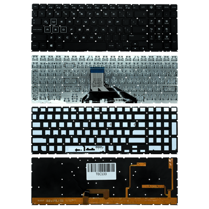 TEC133 Teclado color Negro (SP) para HP OMEN 15-DC 15-DH 15T-DC 17-CB 15-DC0153TX BACKLIGHT - Tecnología AltérCo