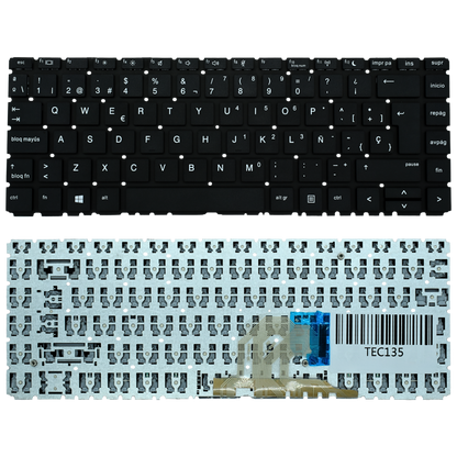 TEC135 Teclado color Negro (SP) para HP ProBook 440 G6 445 G6 (No backlight) - Tecnología AltérCo