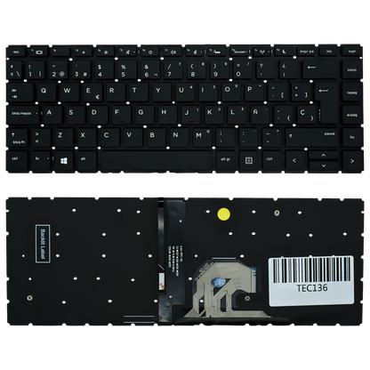 TEC136 Teclado color Negro (SP) para HP ProBook 440 G6 445 G6 Backlight - Tecnología AltérCo