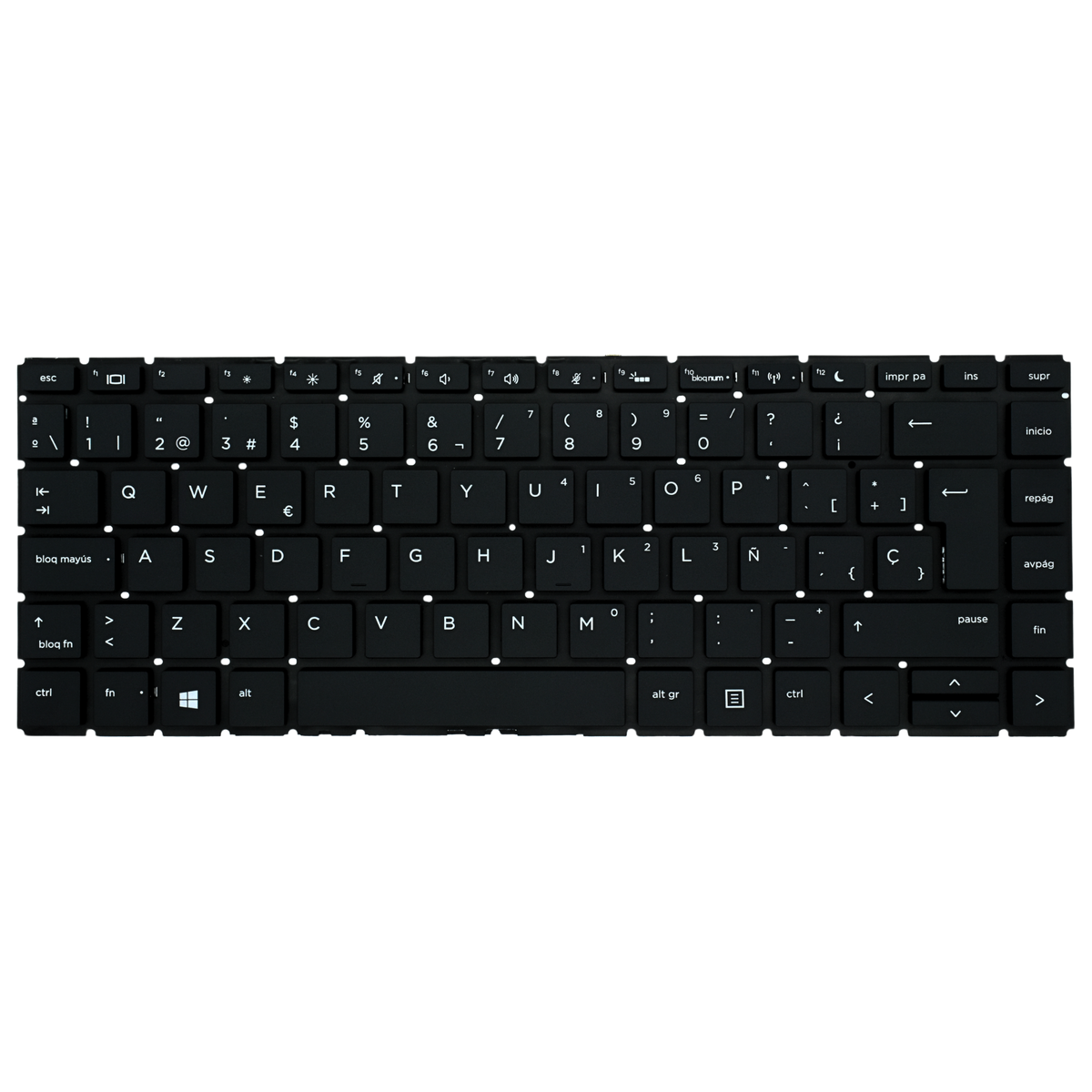 TEC136 Teclado color Negro (SP) para HP ProBook 440 G6 445 G6 Backlight - Tecnología AltérCo