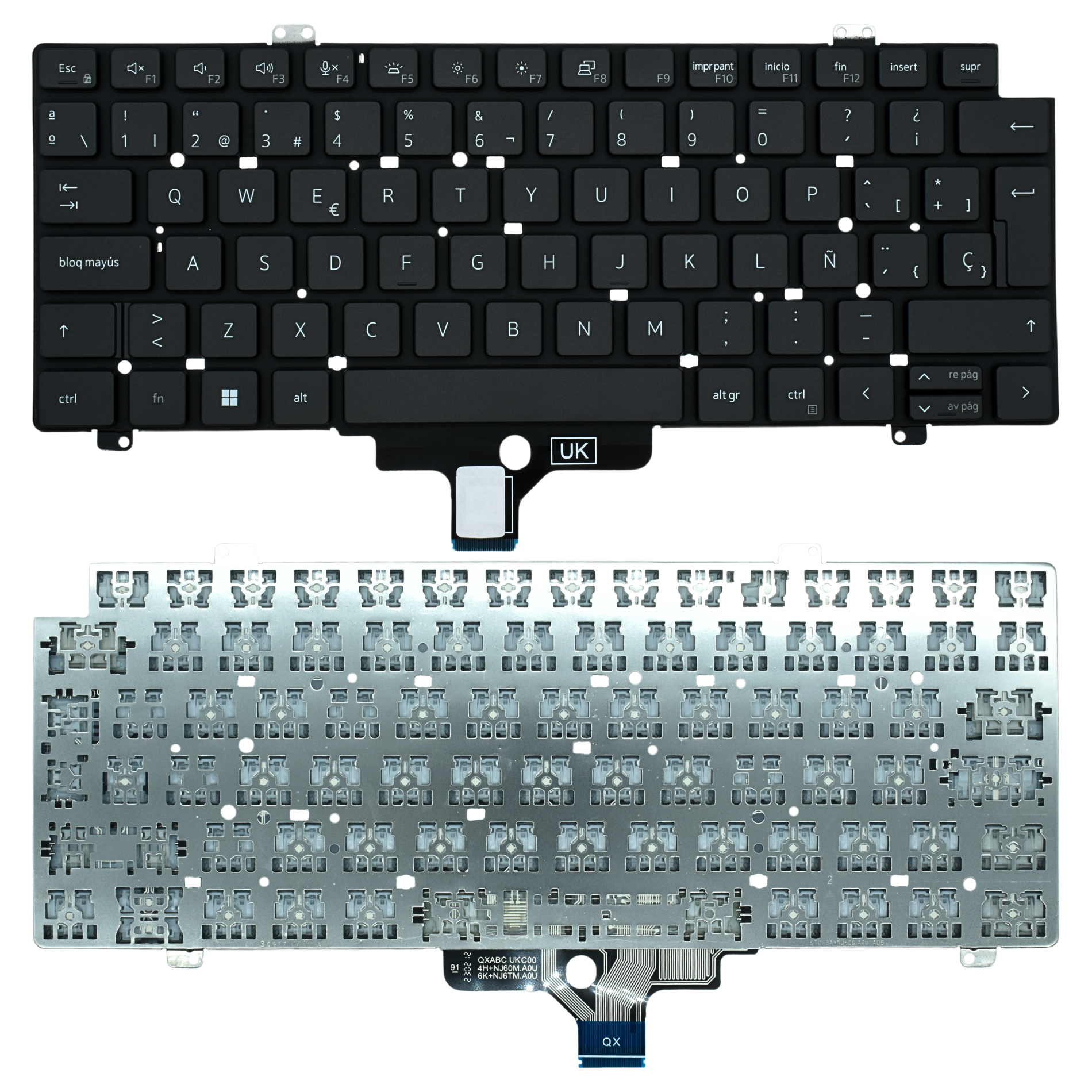 TEC138 Teclado color Negro (SP) para Dell Latitude 5420 5421 5430 5431 5440 7420 7430 7520 7530 Backlight - Tecnología AltérCo