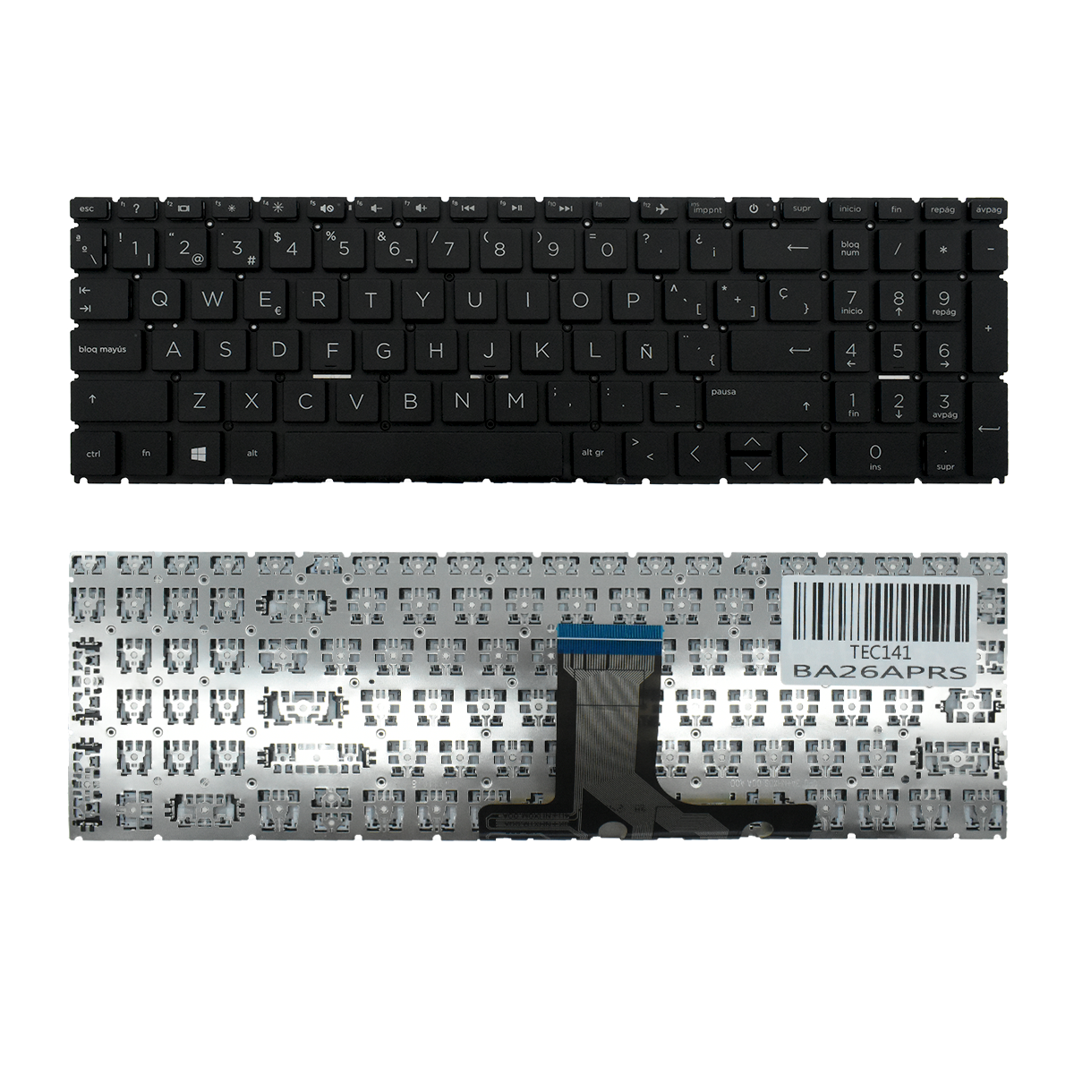 TEC141 Teclado color Negro (SP) para HP 15-fc0043la 15-fd 15-eg 15-eh 250 G10