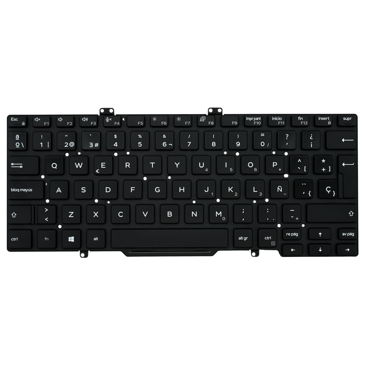 TEC144 Teclado color Negro (SP) para DELL Latitude 7400 5400 7410 L3400 3400 (Sin Backlight)