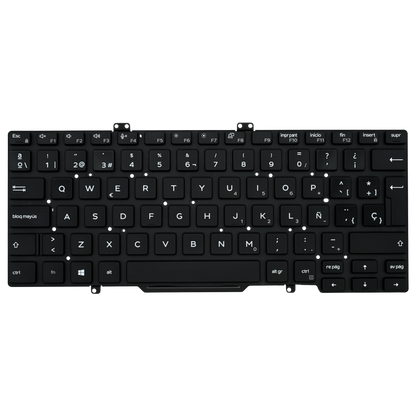 TEC144 Teclado color Negro (SP) para DELL Latitude 7400 5400 7410 L3400 3400 (Sin Backlight)