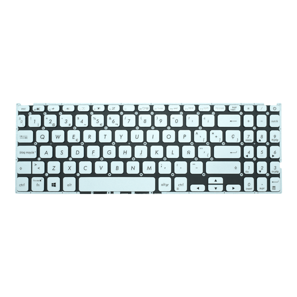 TEC147 Teclado color Blanco (SP) para Asus F512j X512 X512d X512ad X512fa X512j