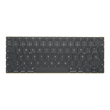 TEC150 Teclado color Negro (SP) para APPLE MacBook 12" Retina Early 2016-Mid 2017 A1534