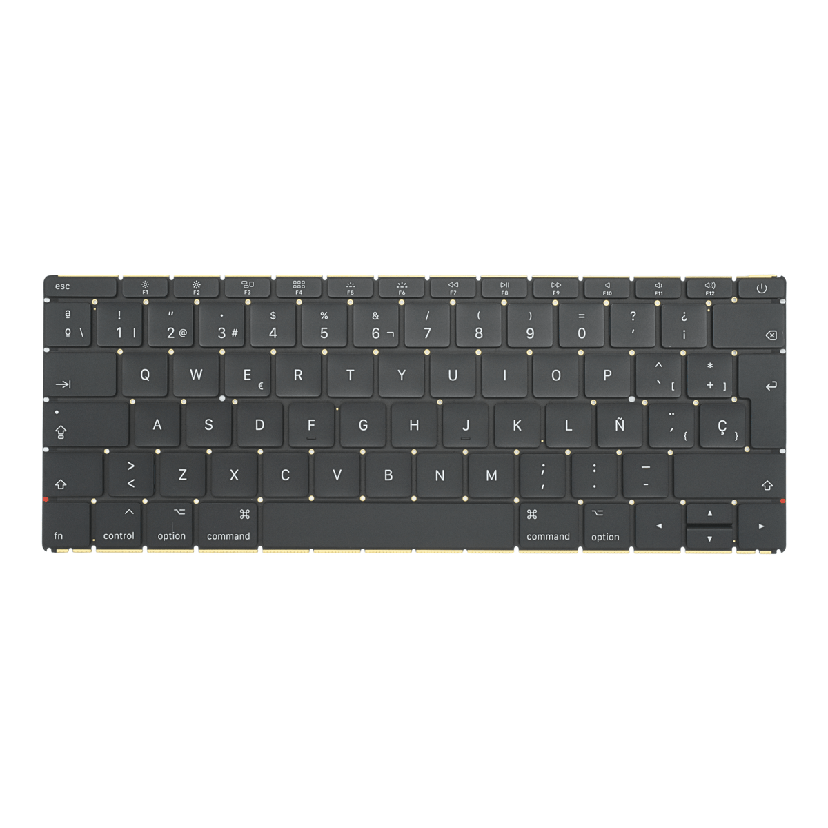TEC151 Teclado color Negro (SP) para APPLE MacBook 12" A1534 MacBook9,1 MacBook10,1 Early 2016 2017