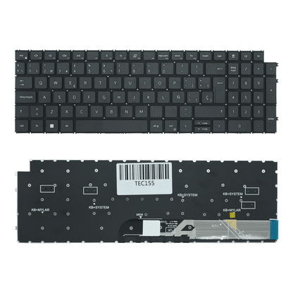 TEC155 Teclado color NEGRO (SP) para Dell Inspiron 15 3510 3511 3515 Vostro 15 3510 3515 3520 3525 Latitude 15 3520 - Tecnología AltérCo