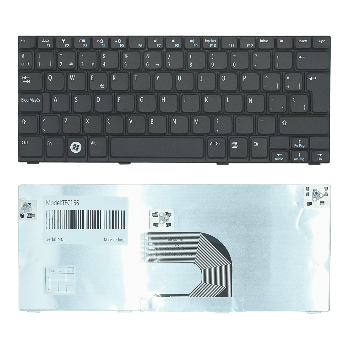 TEC166 Teclado color Negro (SP) para DELL MINI 1012 - Tecnología AltérCo