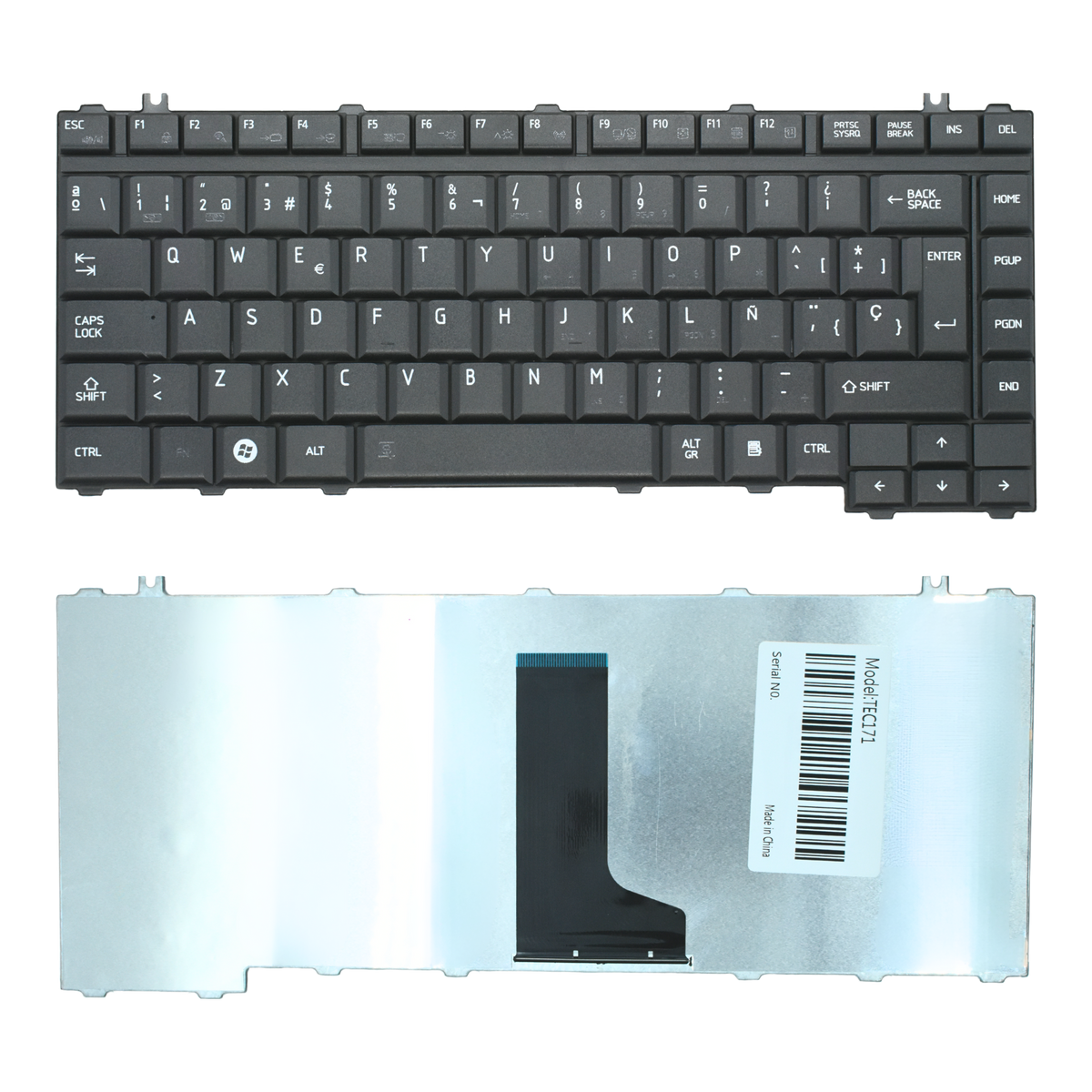 TEC171 Teclado color Negro (SP) para TOSHIBA Satellite A200, Satellite A305, Satellite A300 - Tecnología AltérCo