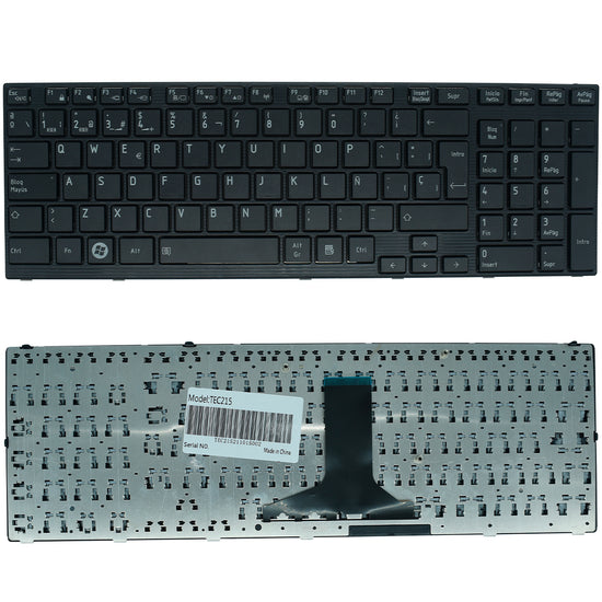 TEC215 Teclado color Negro (SP) para TOSHIBA Satellite A660, Satellite A665
