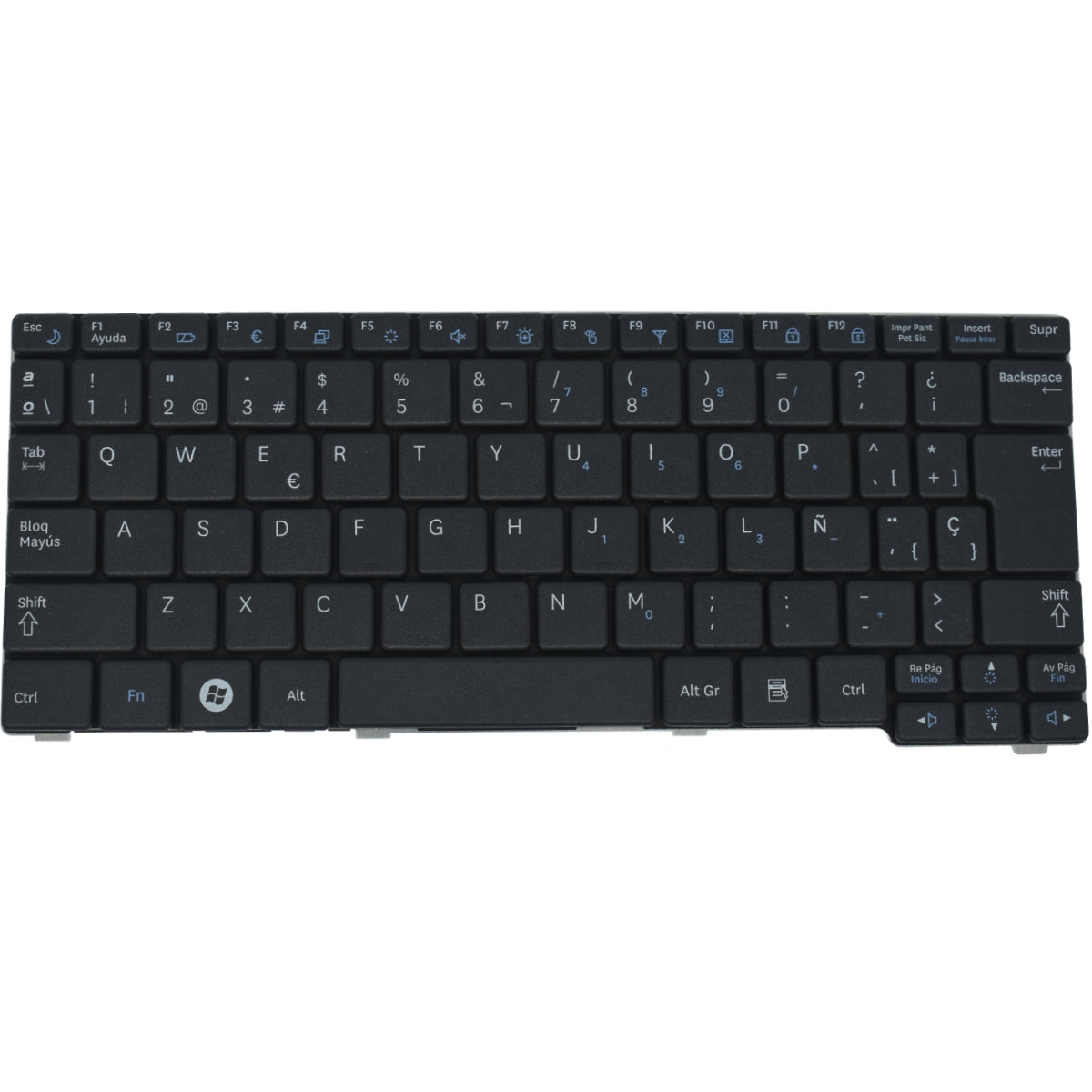 TEC286 Teclado color Negro (SP) para SAMSUNG N150, N145, N158 , N128, NB20, NB30 Series - Tecnología AltérCo