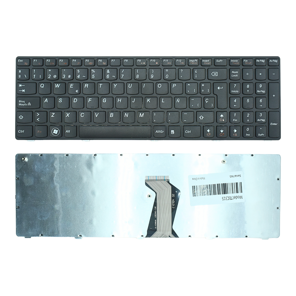 TEC315 TECLADOS color Negro (SP) para LENOVO G560 G570 G570G G575 - Tecnología AltérCo