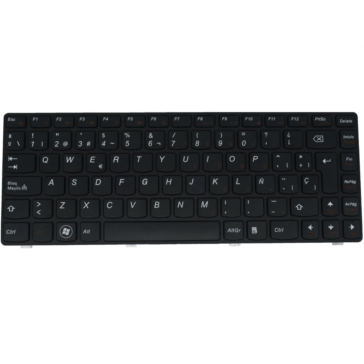 TEC329 Teclado color Negro (SP) para LENOVO IdeaPad G480, IdeaPad Z480, IdeaPad G485 (With frame) - Tecnología AltérCo