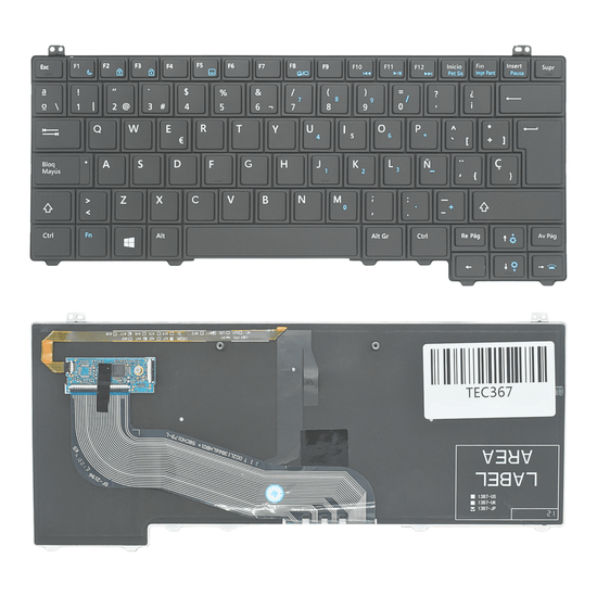 TEC367 teclado color Negro (SP) para Dell Latitude E5440