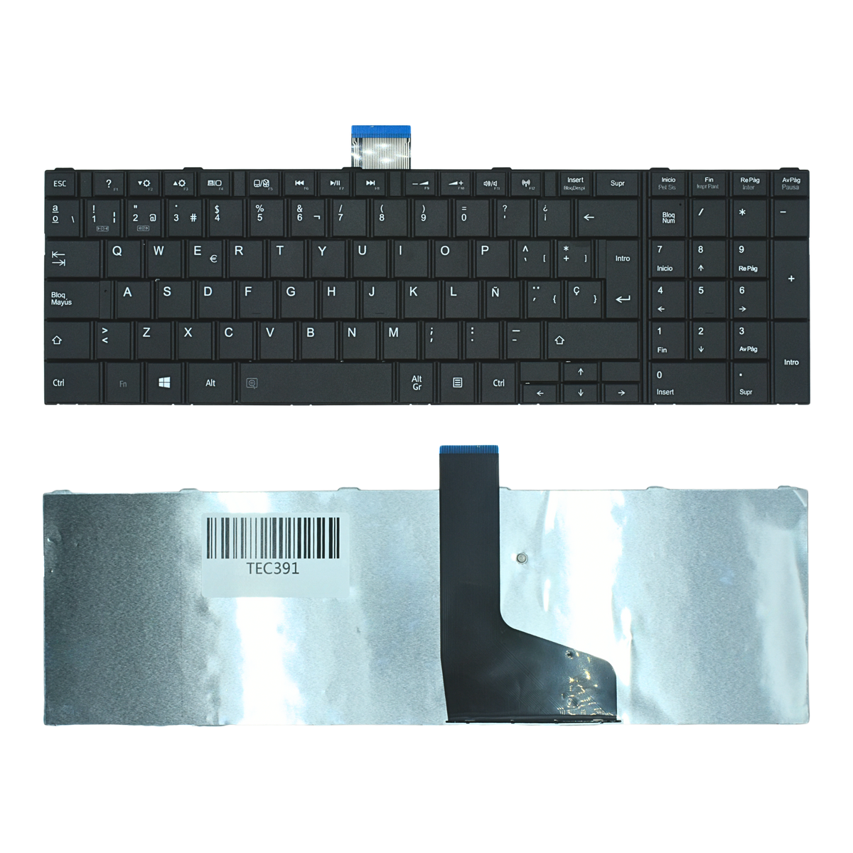 TEC391 Teclado color Negro (SP) para Toshiba C850 C855 series - Tecnología AltérCo
