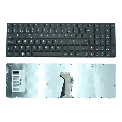 TEC395 TECLADOS color Negro (SP) para Lenovo B570 V570 V575 Z570 with frame - Tecnología AltérCo