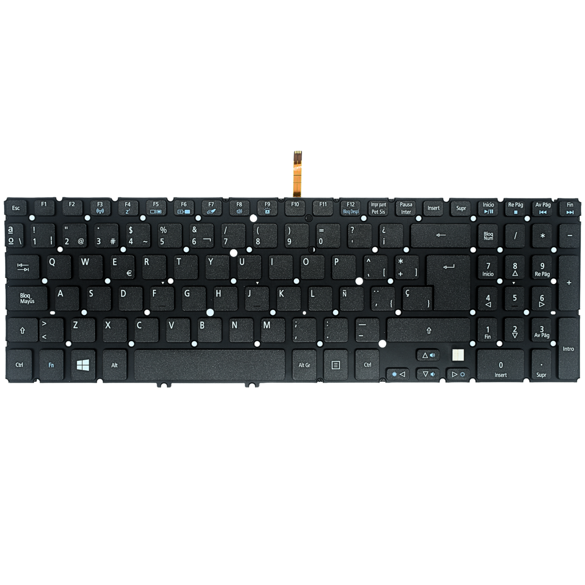 TEC397 Teclado color Negro (SP) para Acer V5-571 (Con Backlight) - Tecnología AltérCo