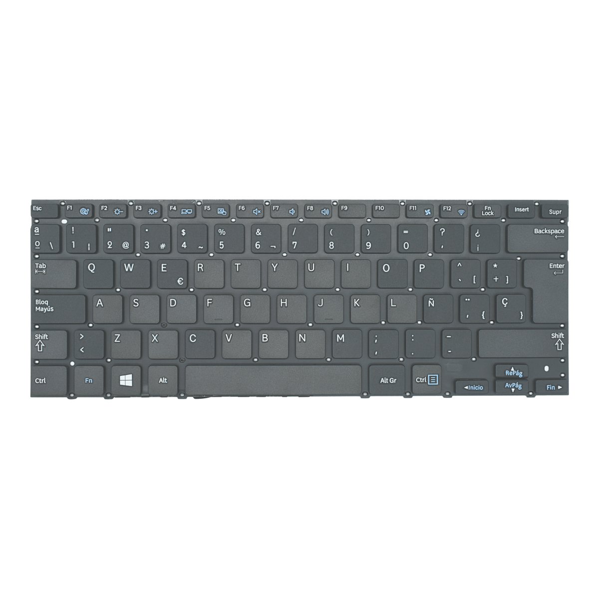 TEC433 Teclado color Negro (SP) para Samsung 530U3B NP530U3C 532U3C