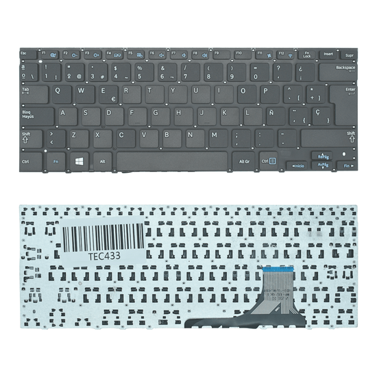 TEC433 Teclado color Negro (SP) para Samsung 530U3B NP530U3C 532U3C