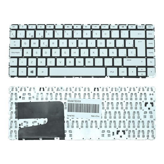 TEC434 Teclado color Blanco (SP) para Hp Pavilion 14-n 14n 14 N 14-n005la N007la N009la