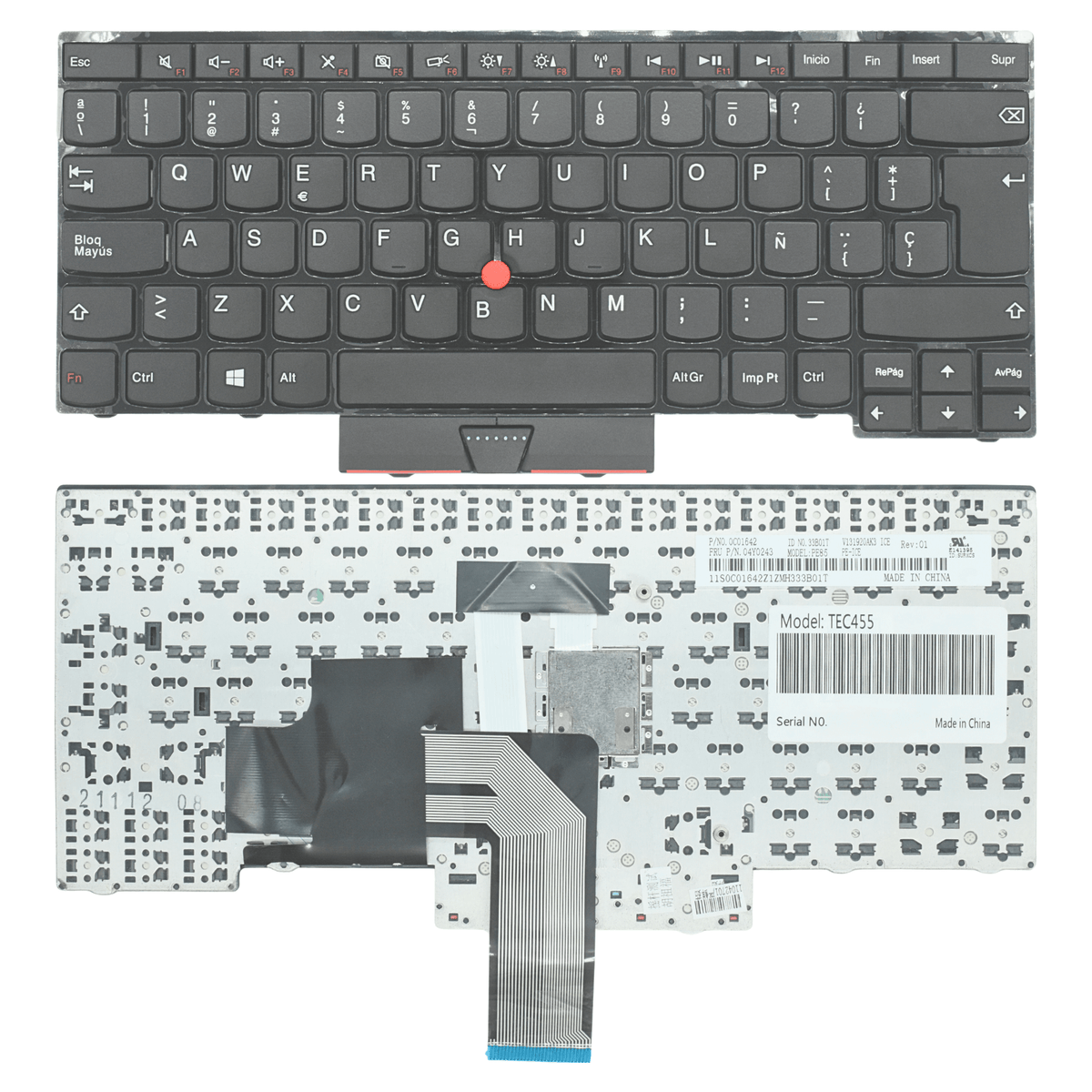 TEC455 Teclado color Negro (SP) para Lenovo E330 E430 E435 E430C E430S S430 - Tecnología AltérCo