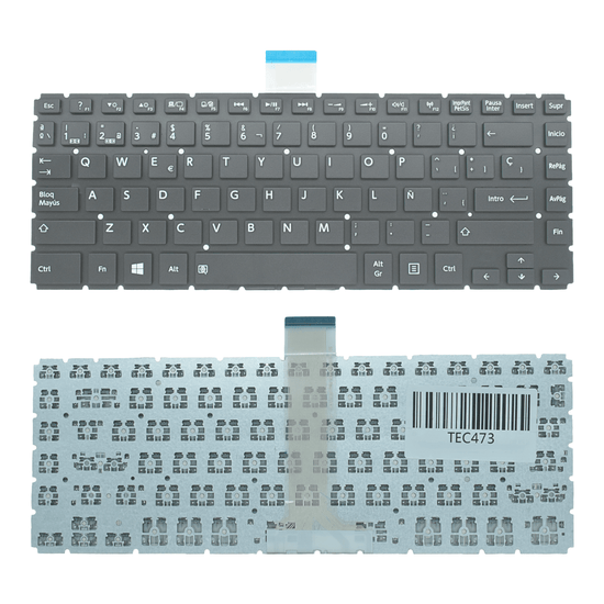 TEC473 Teclado color Negro (US) para Toshiba Satellite S45-B4260SM