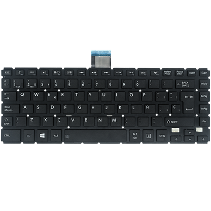 TEC489 Teclado color Negro (SP) para Toshiba L40-B L40D-B *ENTER GRANDE