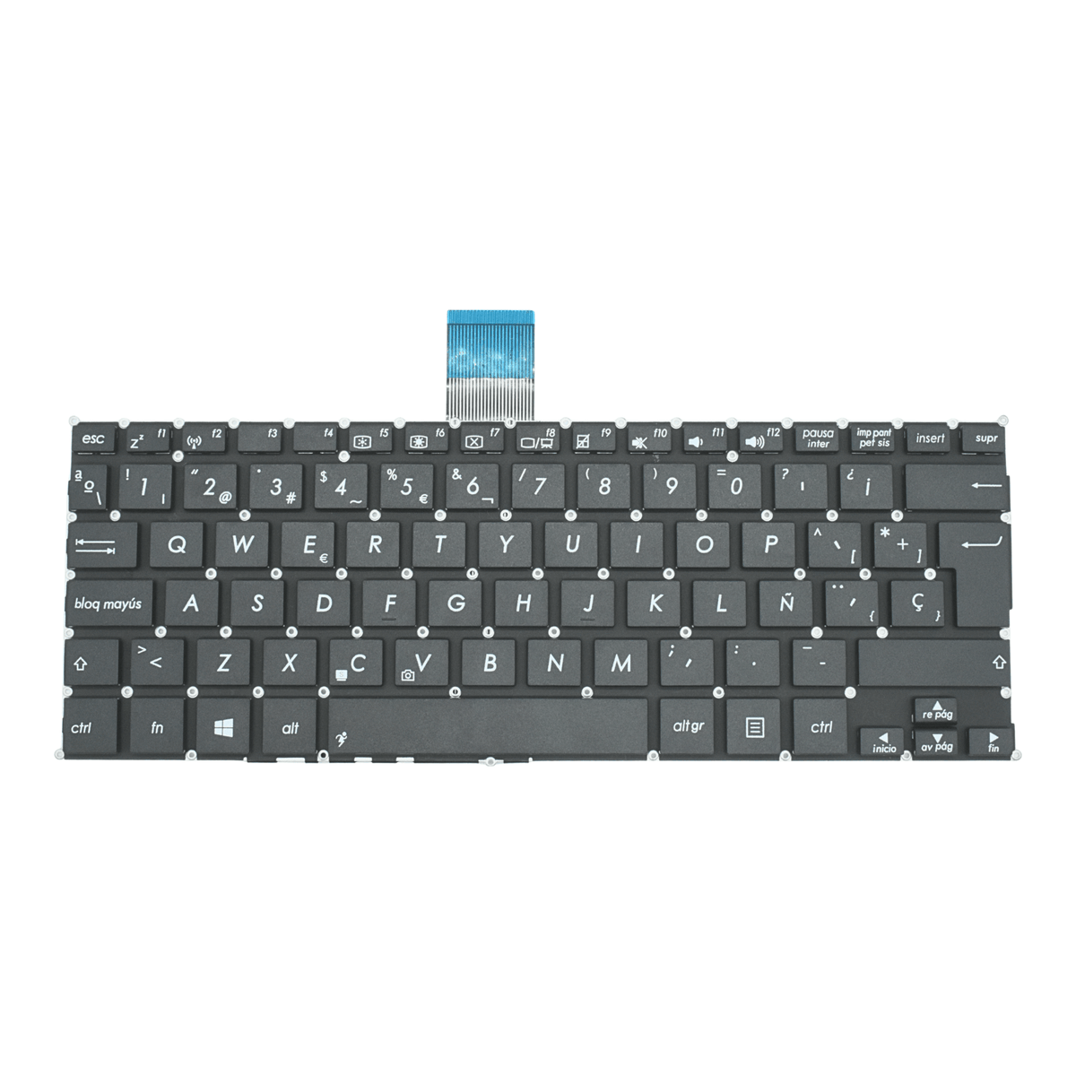 TEC500 Teclado color Negro (SP) para ASUS F200 F200CA F200LA F200MA X200CA X200LA X200MA
