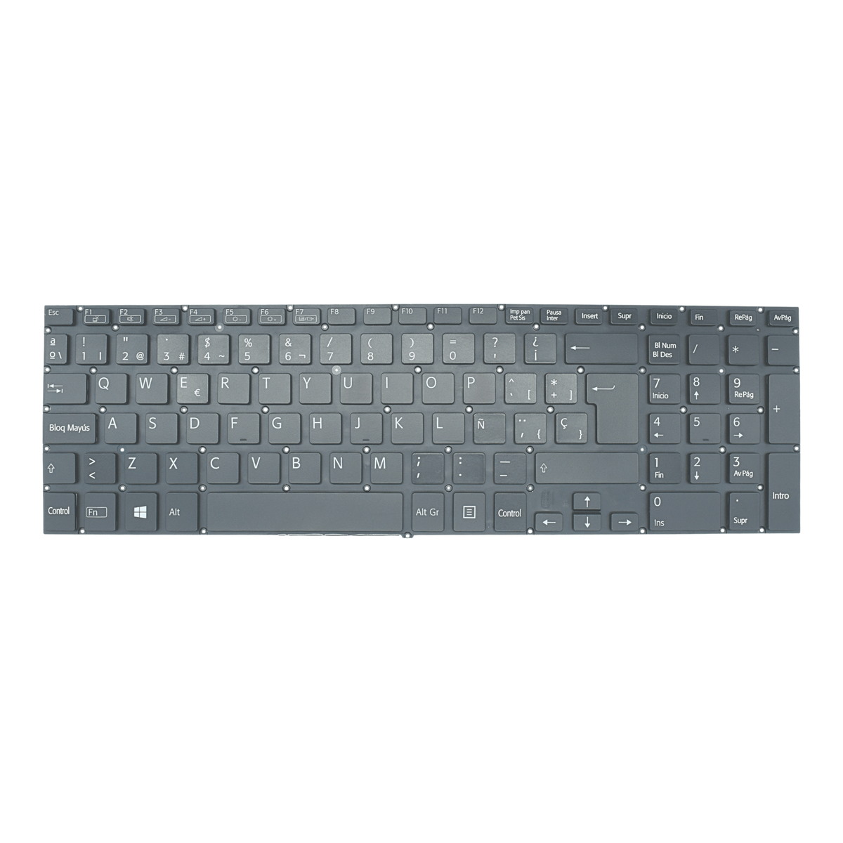 TEC507 Teclado color Negro (SP) para Sony Vaio Fit SVF15, SVF15A, SVF15E, SVF153, SVF152, Series - Tecnología AltérCo