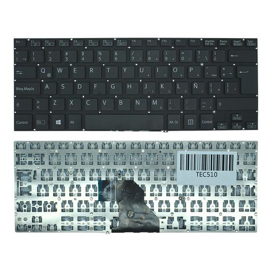 TEC510 Teclado color Negro (SP) para Sony Vaio SVF14A, SVF14A15CLB, SVF14A16CLB Series