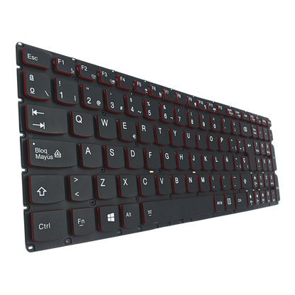 TEC515 Teclado color Negro (SP) para Lenovo Y50, Y50P, Y50-70, Y50-80, U530 U530P Series Luminoso