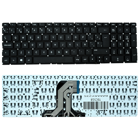 TEC518 Teclado color Negro (SP) para HP Pavilion 15-ac, 15-af, 250 G4, 255 G4 Series