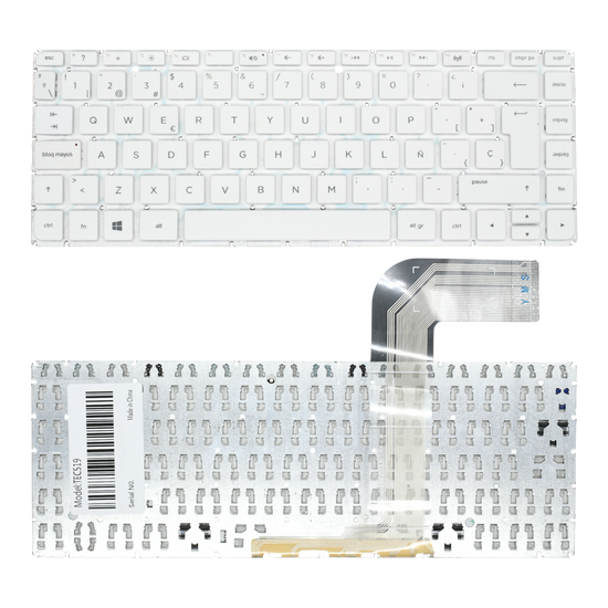 TEC519 Teclado color Blanco (SP) para HP 14-V 14-v000 14-v100 14-v200 14-v002la Series
