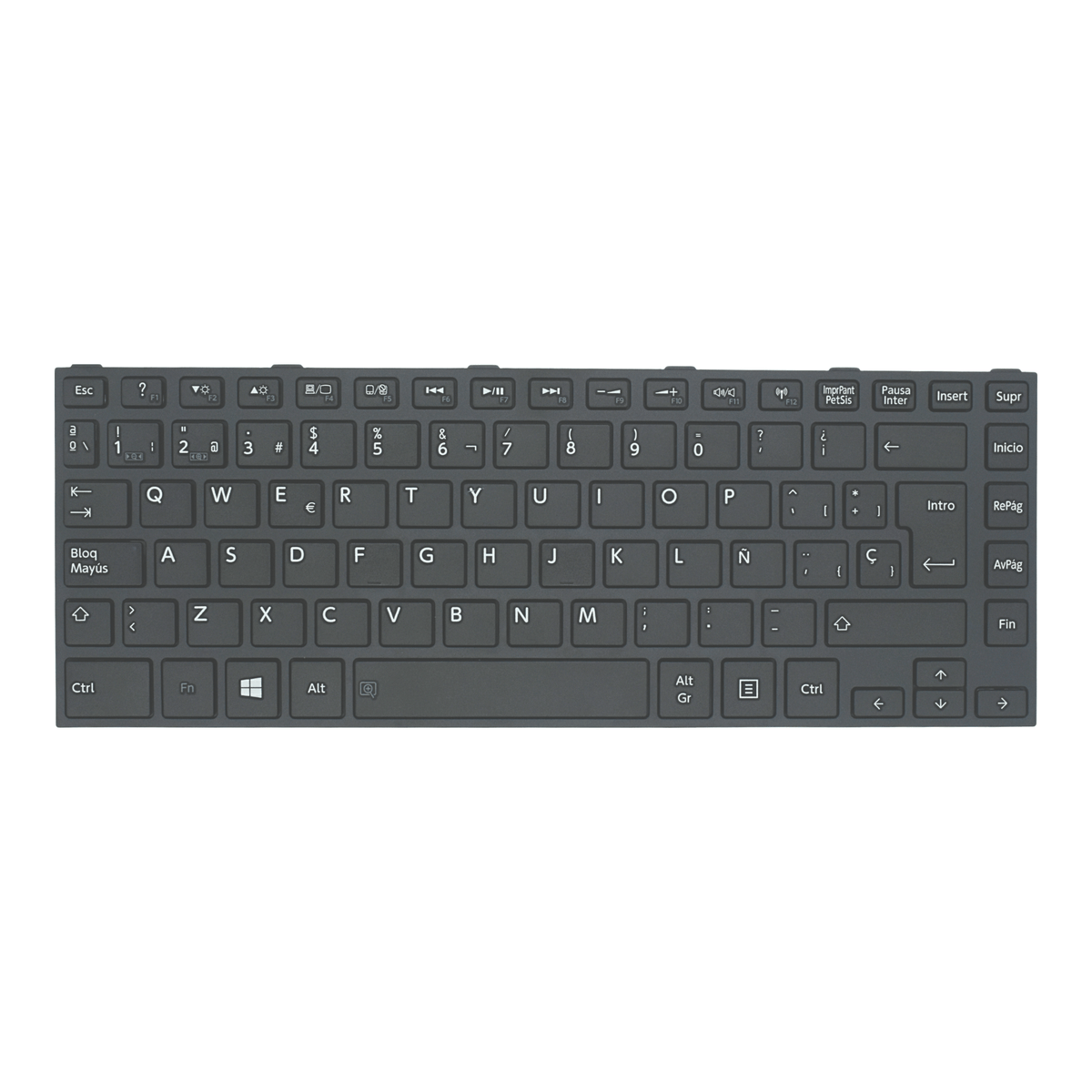 TEC524 Teclado color Negro (SP) para Toshiba C40-B C40D-B C40T-B