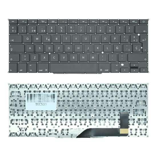 TEC533 Teclado color Negro (SP) para Apple Macbook Pro 15 Retina A1398 (2012)"