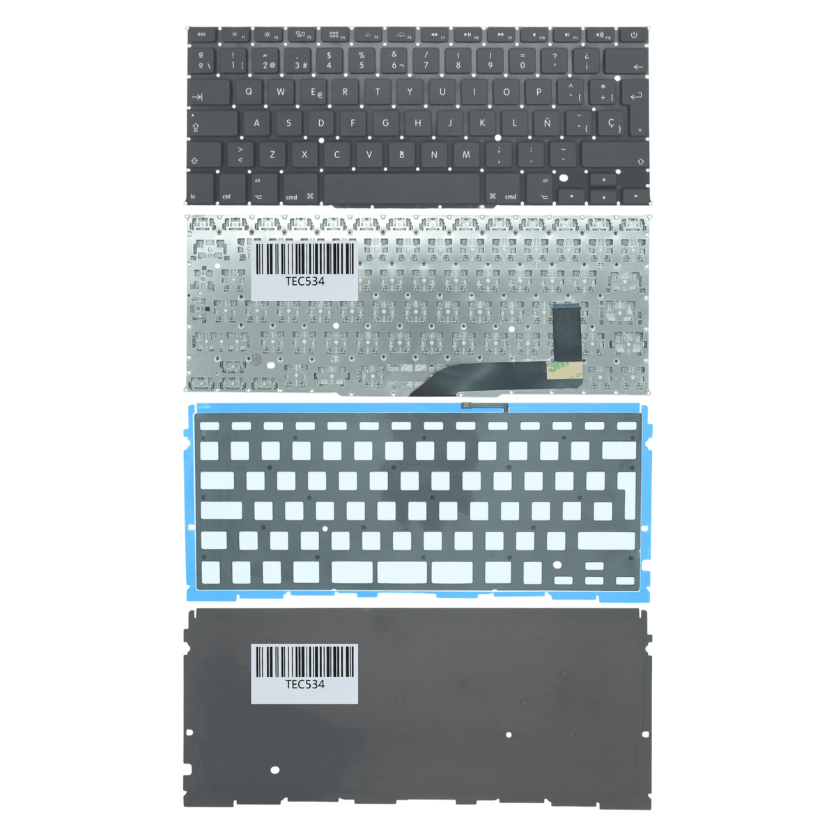 TEC534 Teclado color Negro (SP) para Apple Macbook Pro 15 Retina A1398 (2012) Con BACKLIGHT" - Tecnología AltérCo
